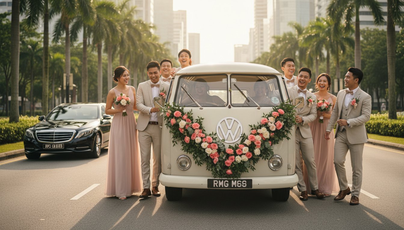 Coordinating Your Wedding Entourage Car Hire in Singapore