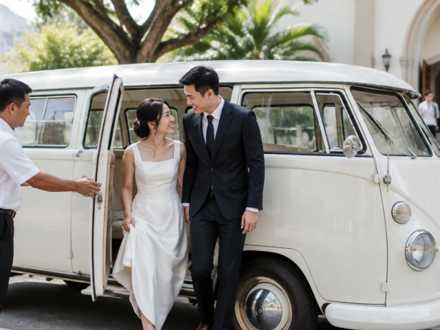 Wedding Car Transport for a Singapore Eurasian Wedding